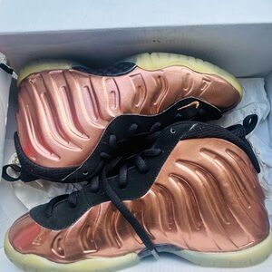 Nike Kids Metallic Bronze and Black Sneakers